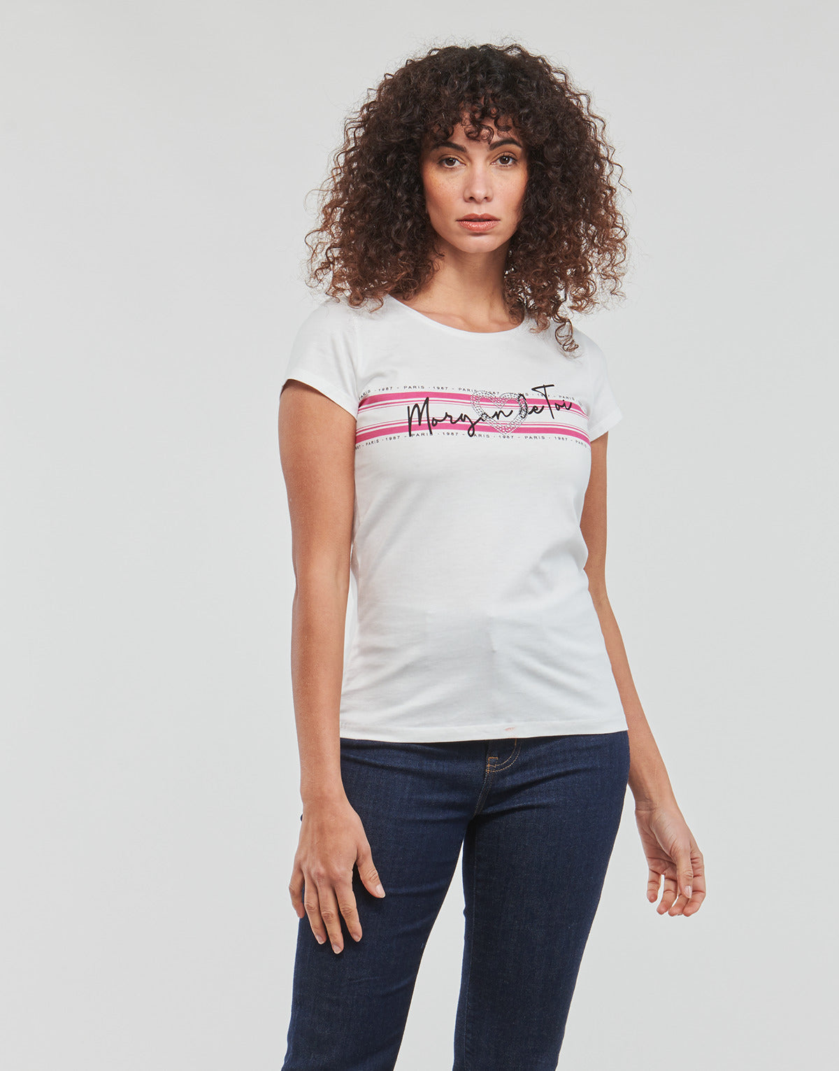 T-shirt Donna Morgan  DTOI  Bianco