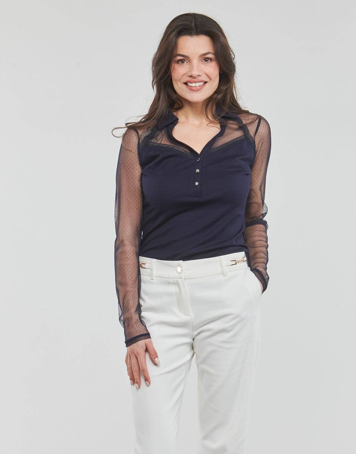 T-shirts a maniche lunghe Donna Morgan TURNER Marine