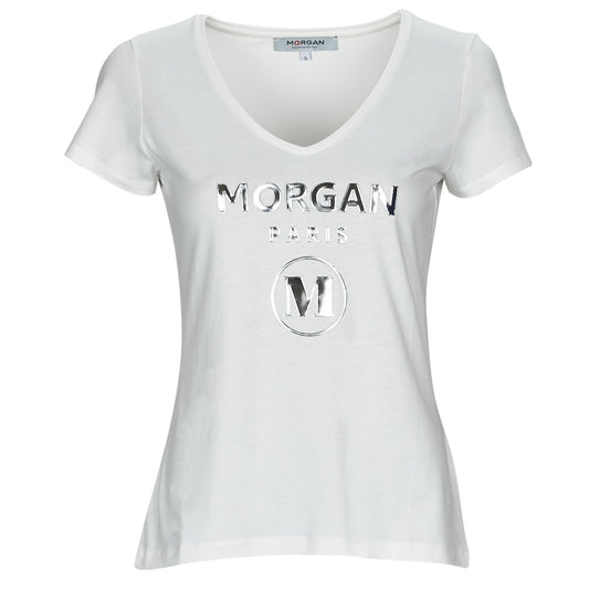 T-shirt Donna Morgan  DWONDER  Bianco