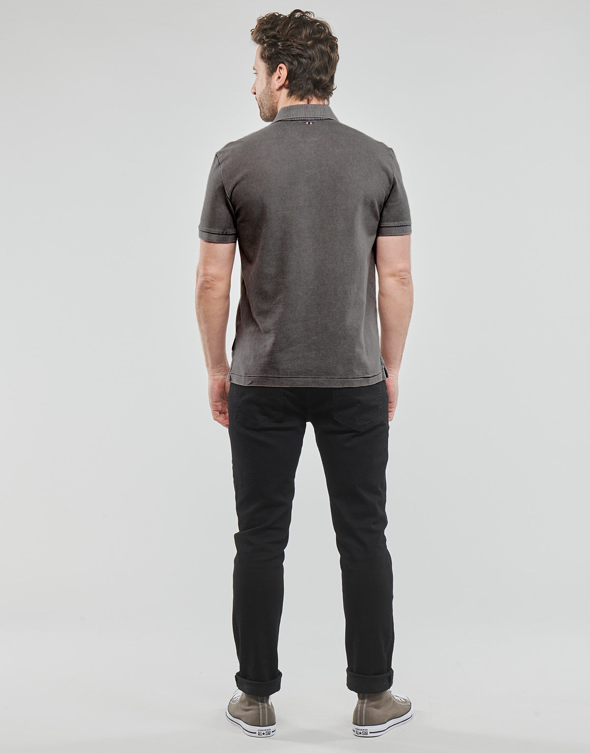 Polo Uomo Napapijri ELBAS 4 Grigio