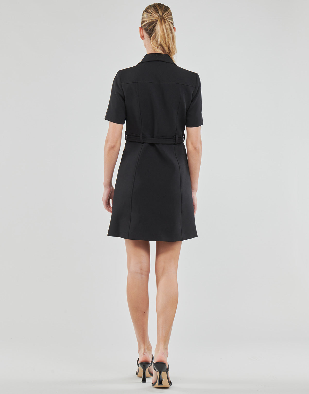 Abito corto Donna MICHAEL Michael Kors  MK BELTED MOD DRS  Nero