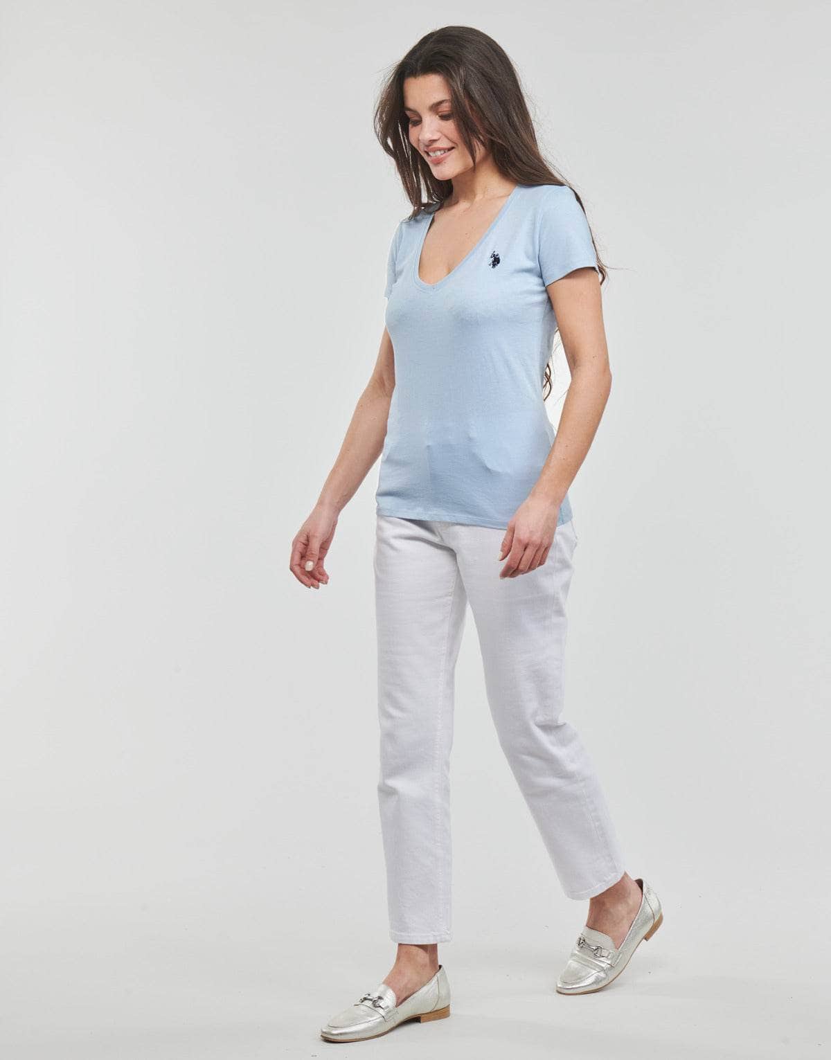 T-shirt Donna U.S Polo Assn. BELL Blu