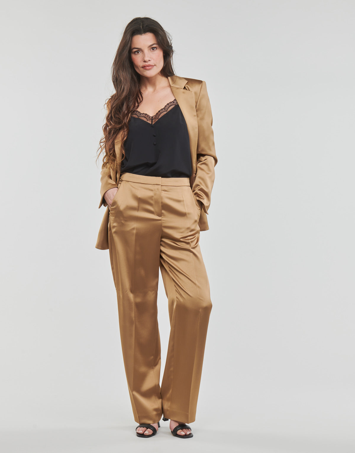 Pantaloni da completo Donna BOSS  Tesatina1  Beige