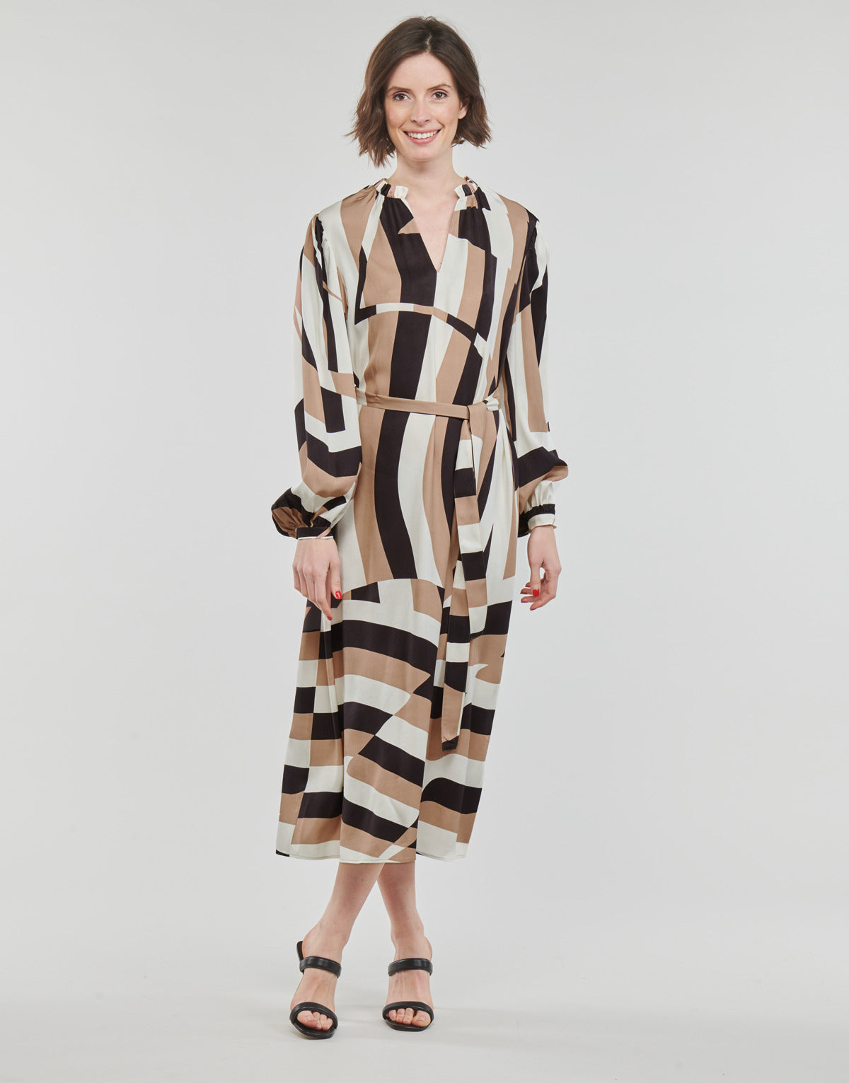 Abito lungo Donna BOSS Detola1 Marrone