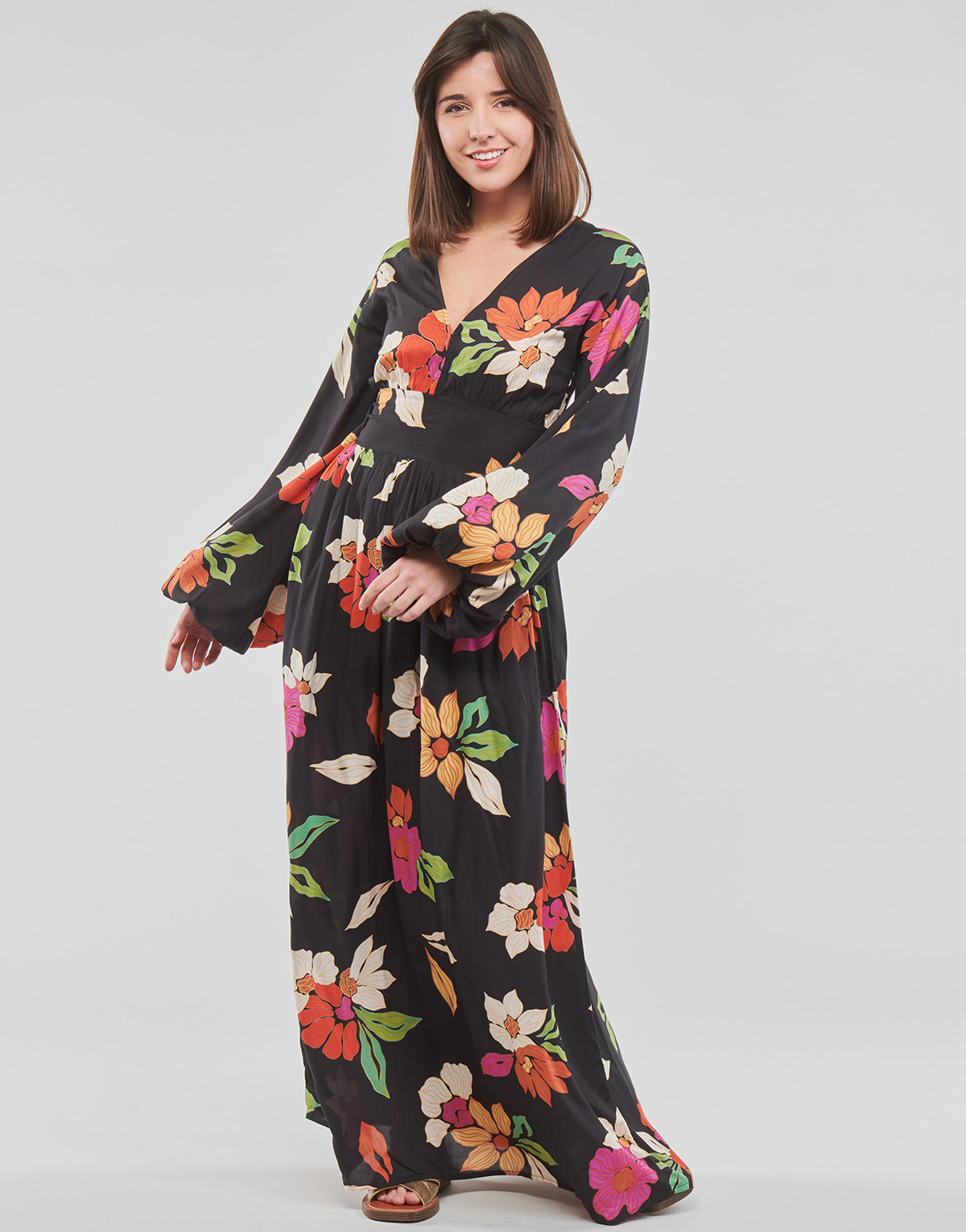 Abito lungo Donna Billabong NIGHT BLOOM Nero