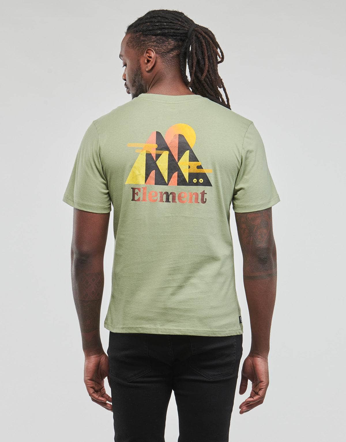 T-shirt Uomo Element HILLS SS Verde