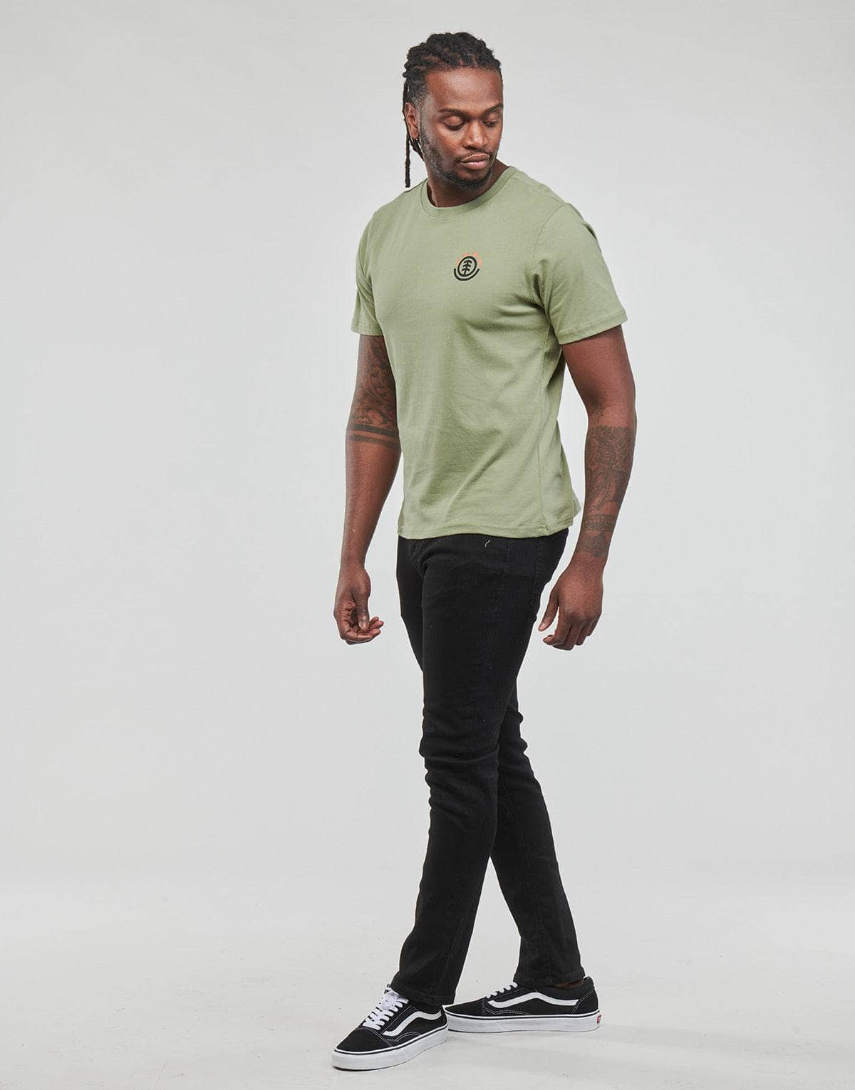 T-shirt Uomo Element HILLS SS Verde