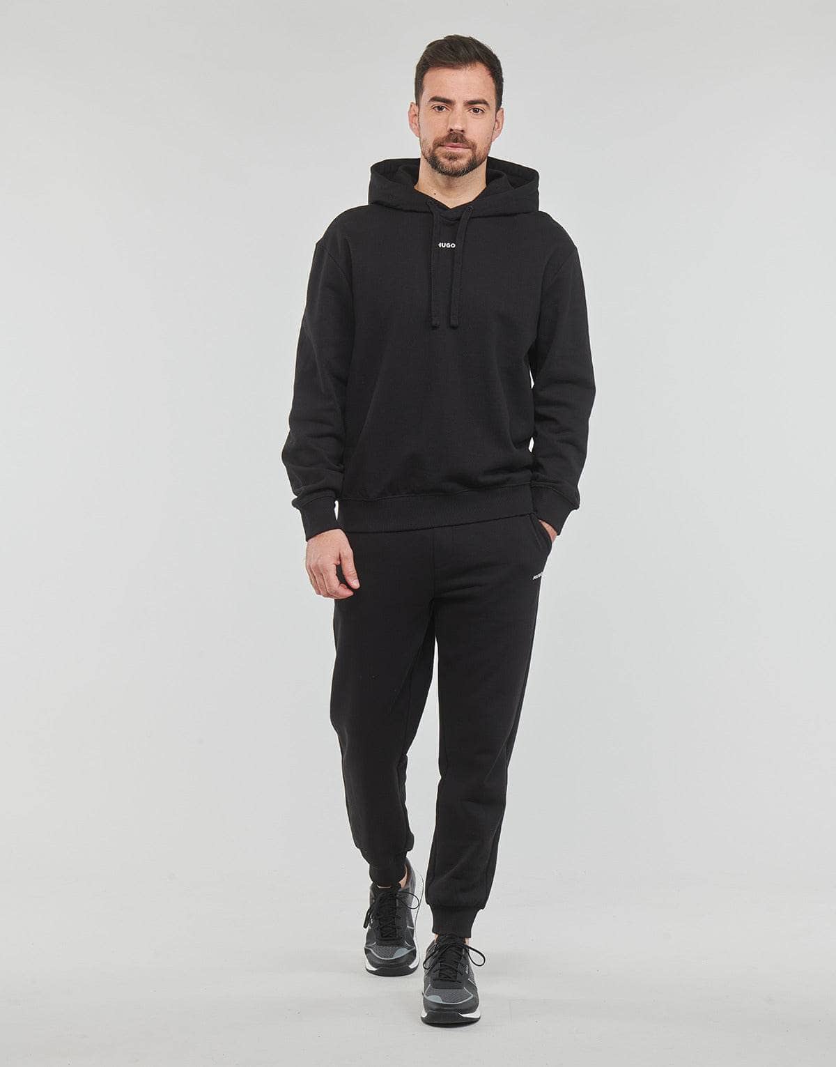 Tuta Uomo HUGO Tracksuit_DapoDayote Nero