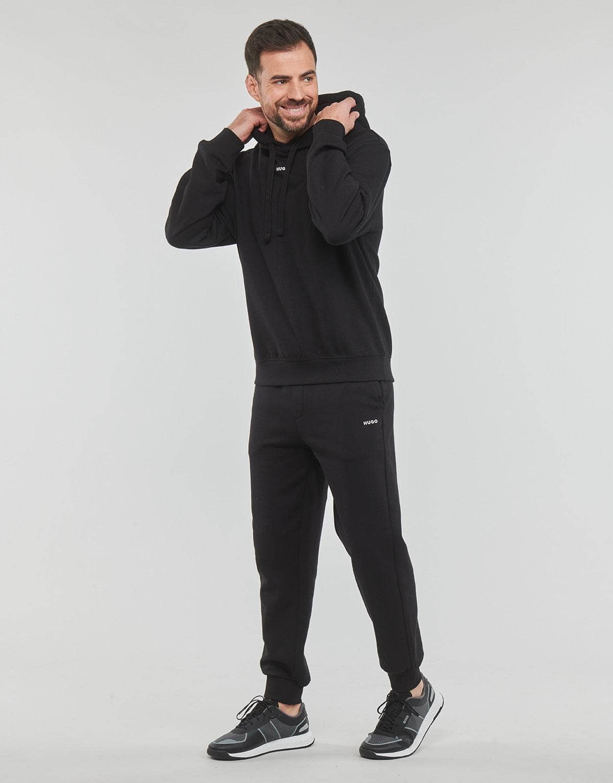 Tuta Uomo HUGO Tracksuit_DapoDayote Nero