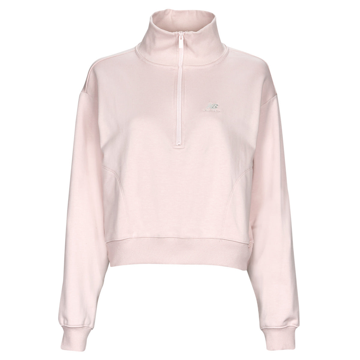 Felpa Donna New Balance Athletics 1/4 Zip Rosa