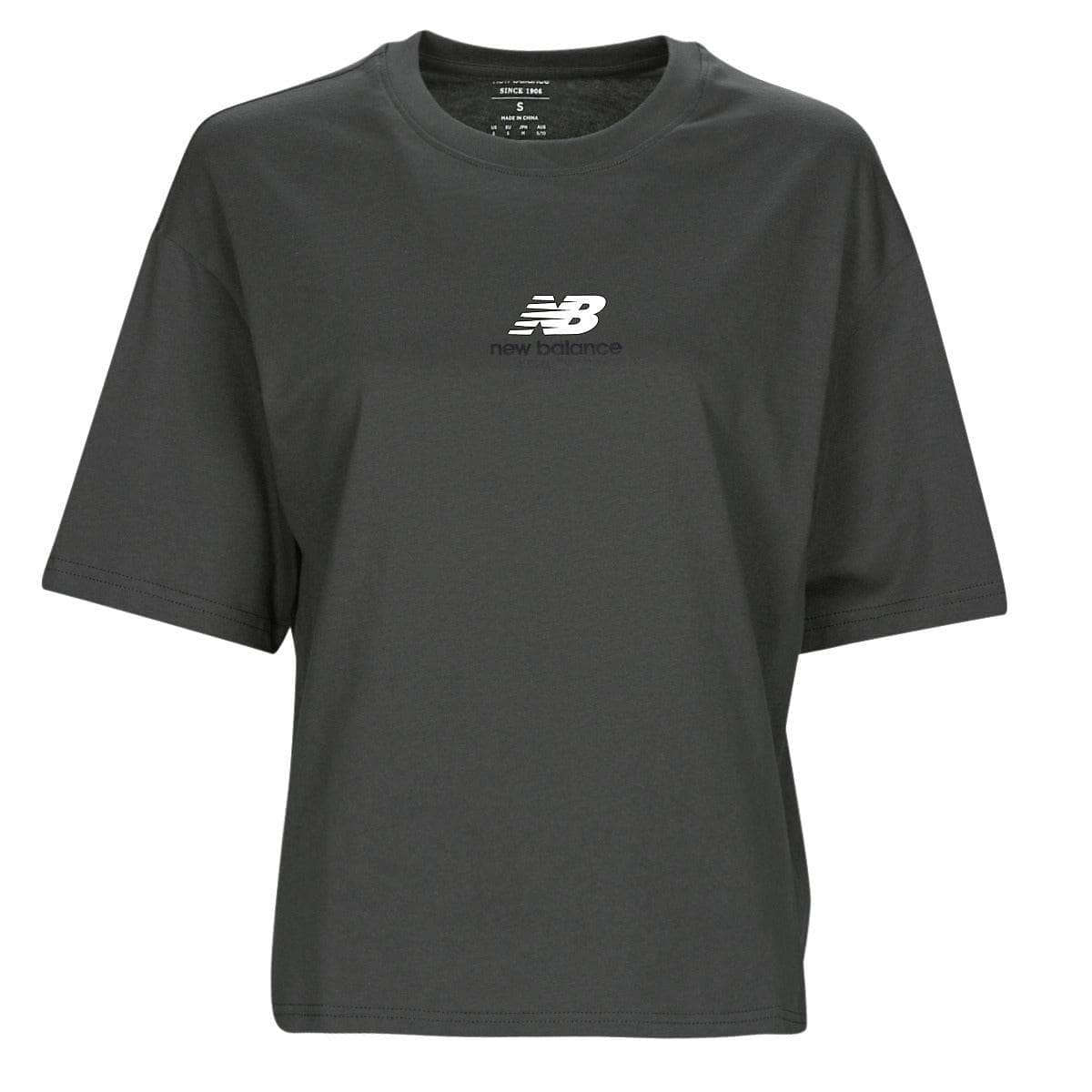 T-shirt Donna New Balance Athletics 1/4 Zip Nero
