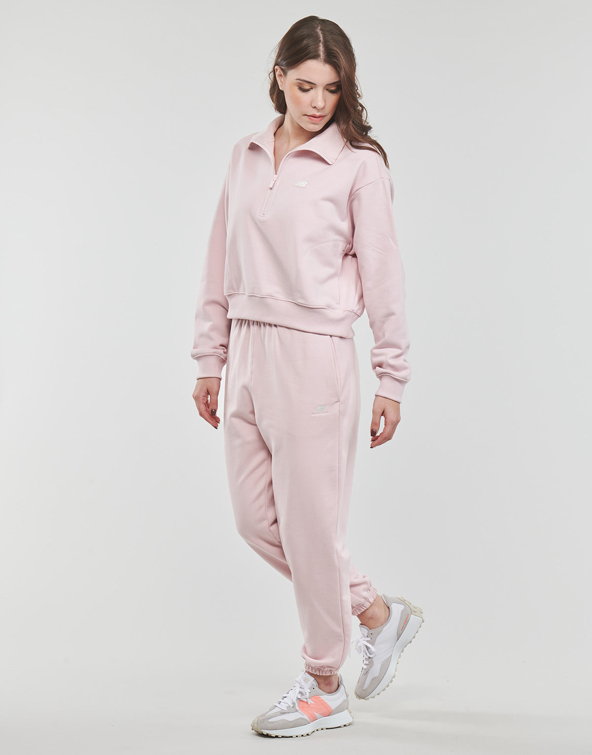 Pantaloni Sportivi Donna New Balance Athletics Fleece Pant Viola