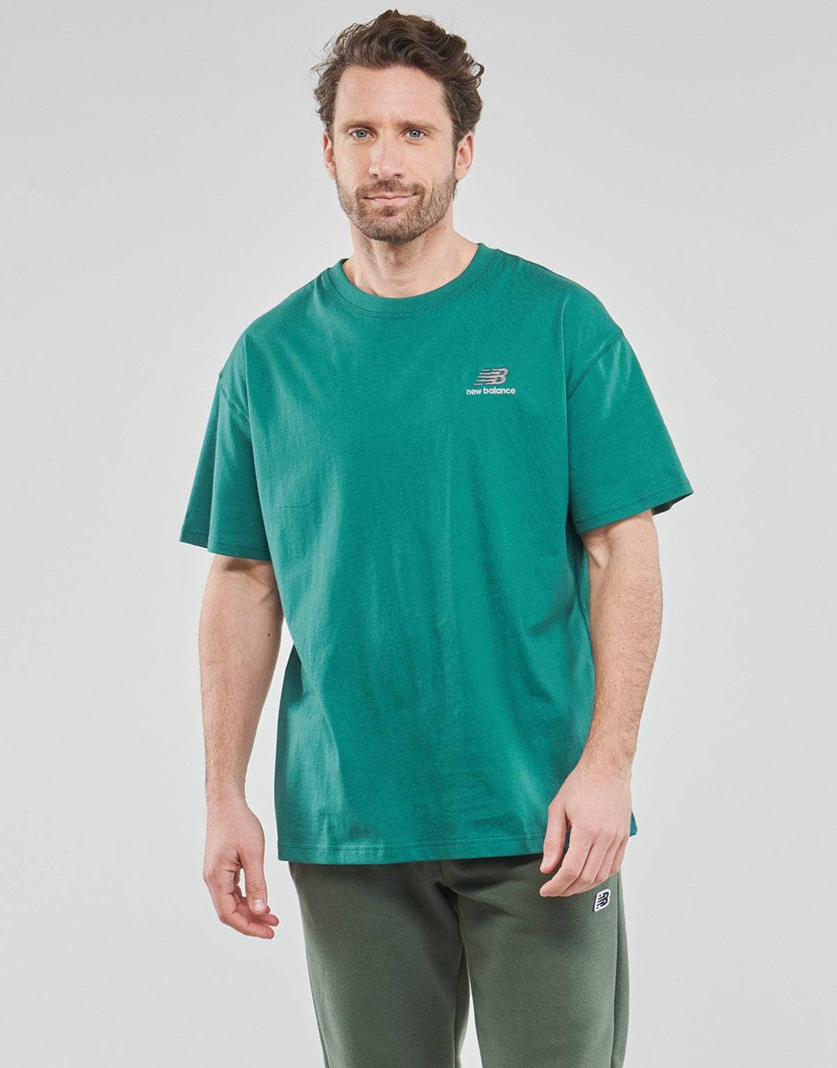 T-shirt Uomo New Balance Uni-ssentials Cotton T-Shirt Verde