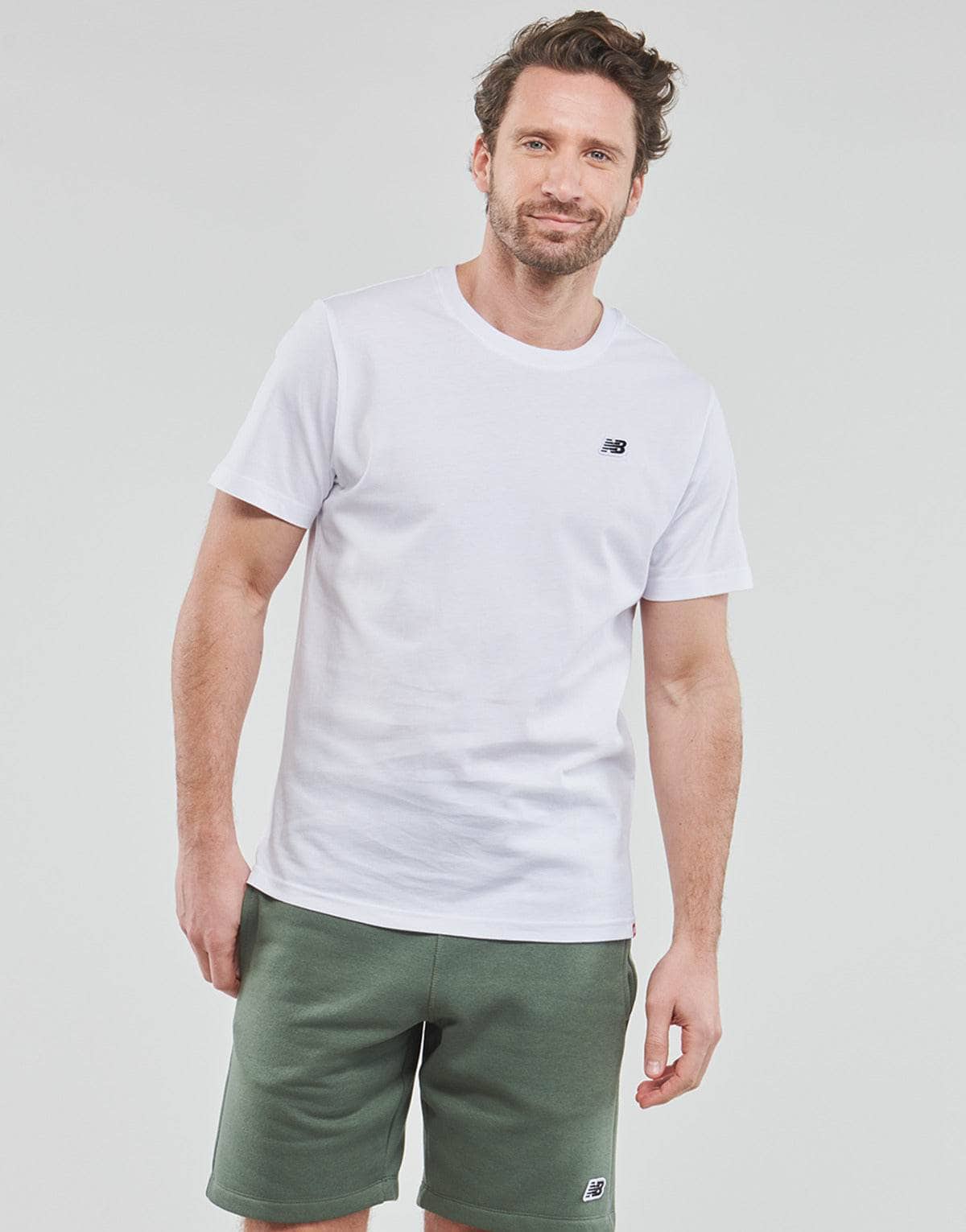 T-shirt Uomo New Balance SMALL LOGO TEE Bianco