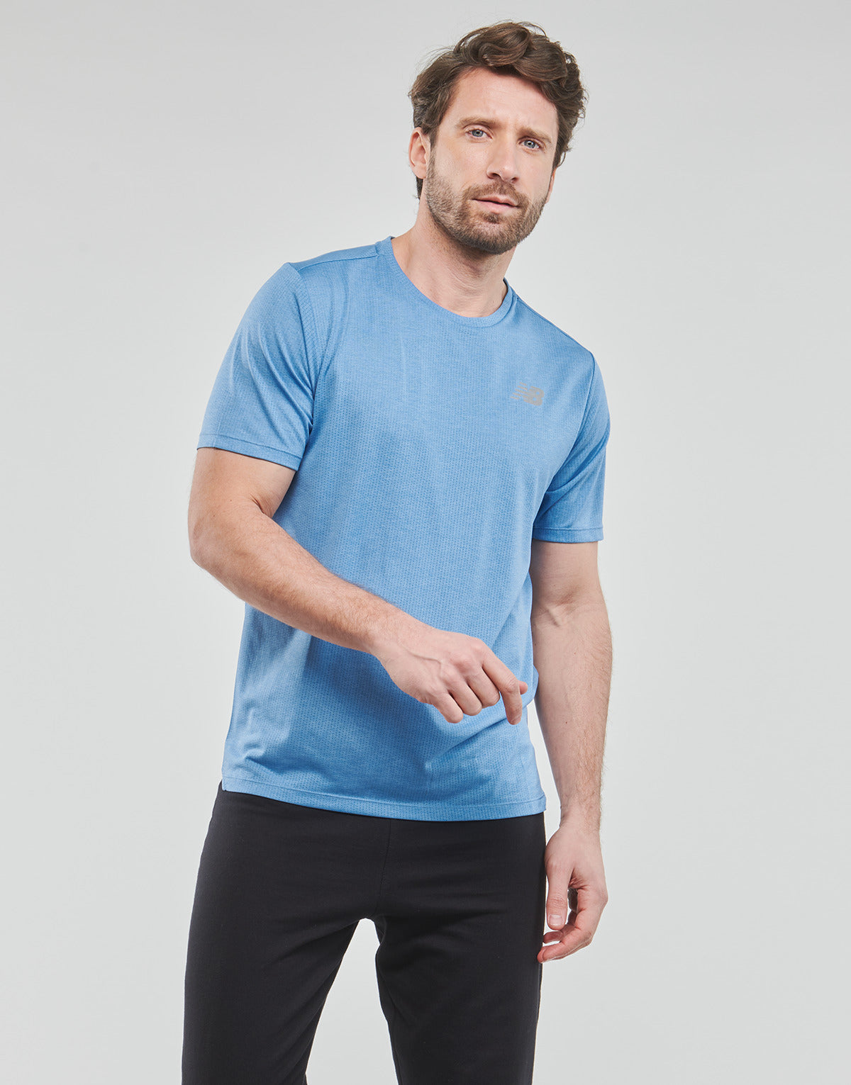 T-shirt Uomo New Balance  Impact Run Short Sleeve  Blu