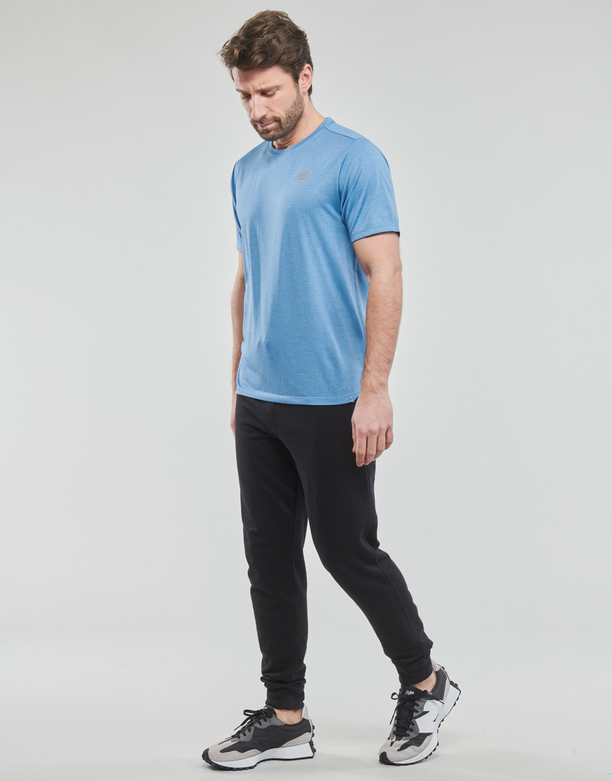 T-shirt Uomo New Balance  Impact Run Short Sleeve  Blu