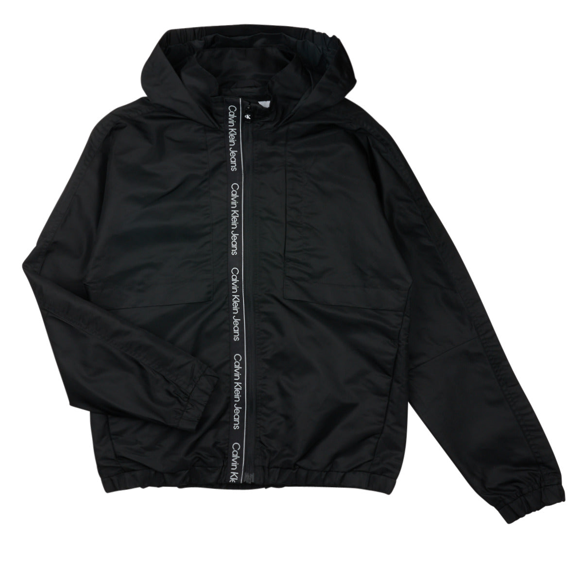 Giubbotto bambino ragazzo Calvin Klein Jeans LOGO TAPE JACKET Nero