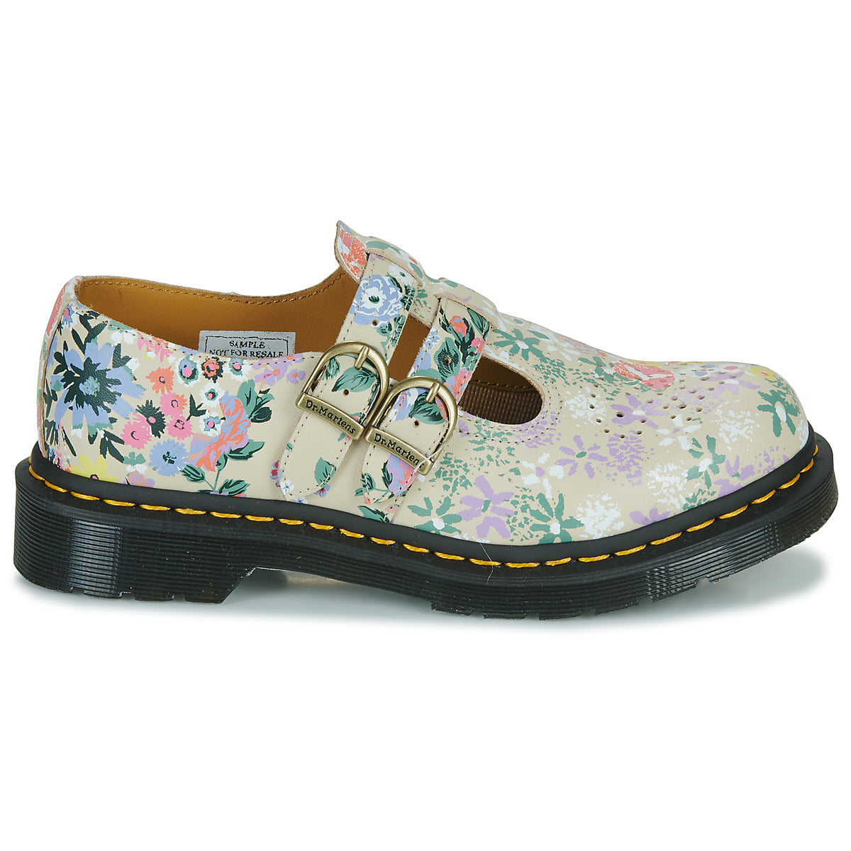 Scarpe Donna Dr. Martens  MARY JANE FLORAL MASH UP  Beige