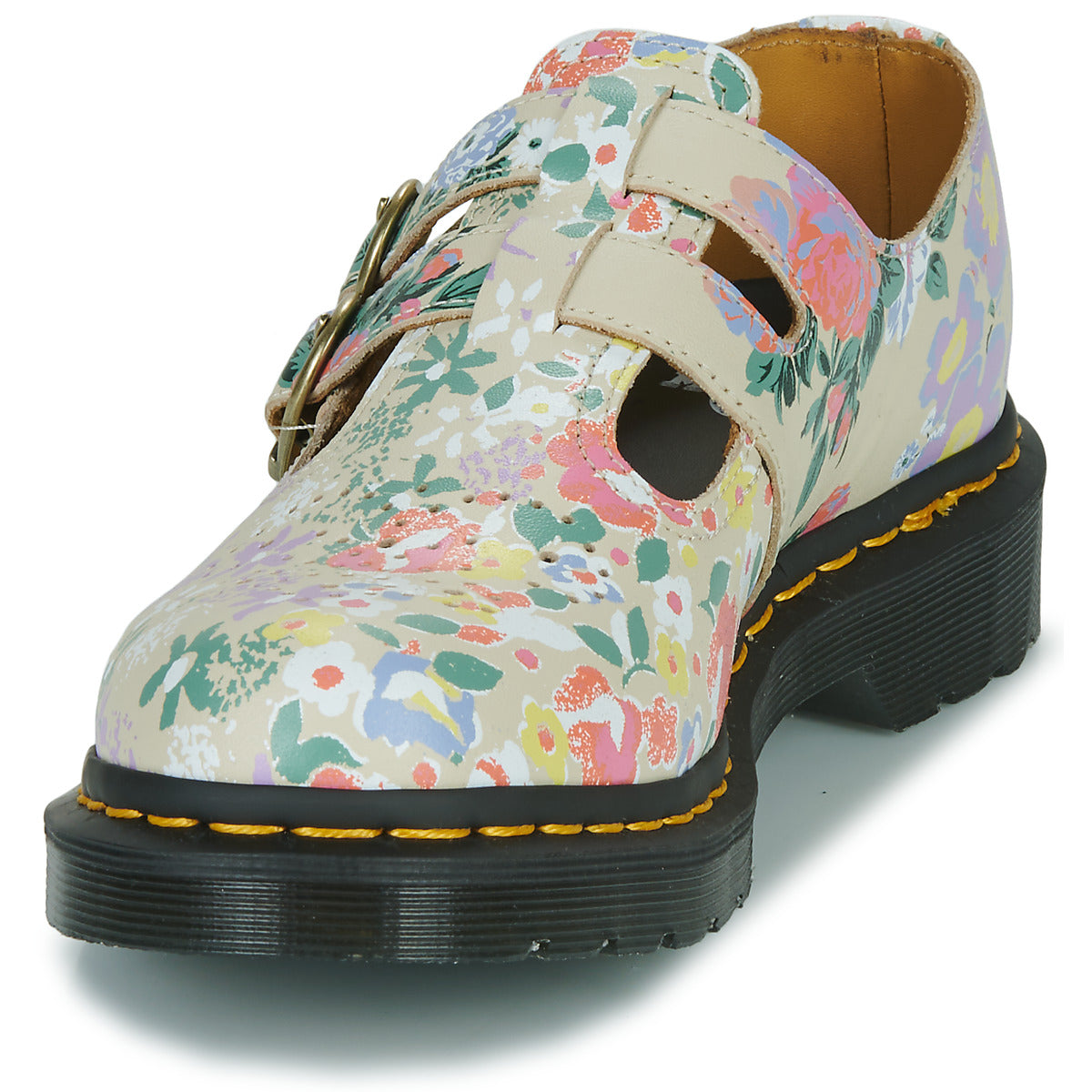 Scarpe Donna Dr. Martens  MARY JANE FLORAL MASH UP  Beige