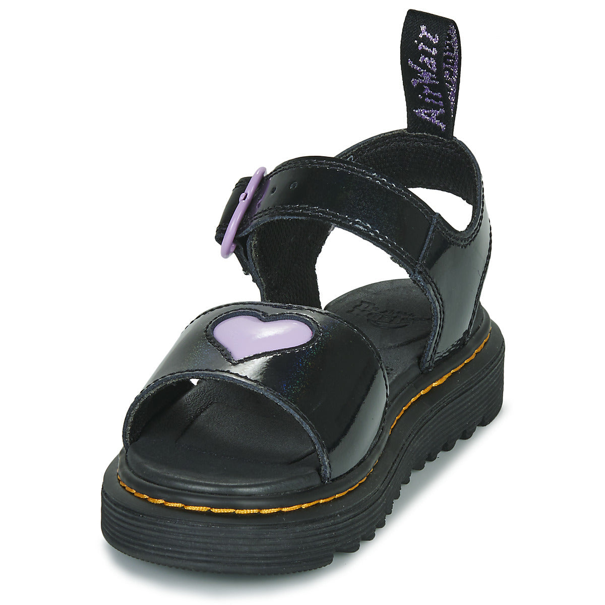 Sandali bambini ragazza Dr. Martens MARLOWE HEARTS J Nero