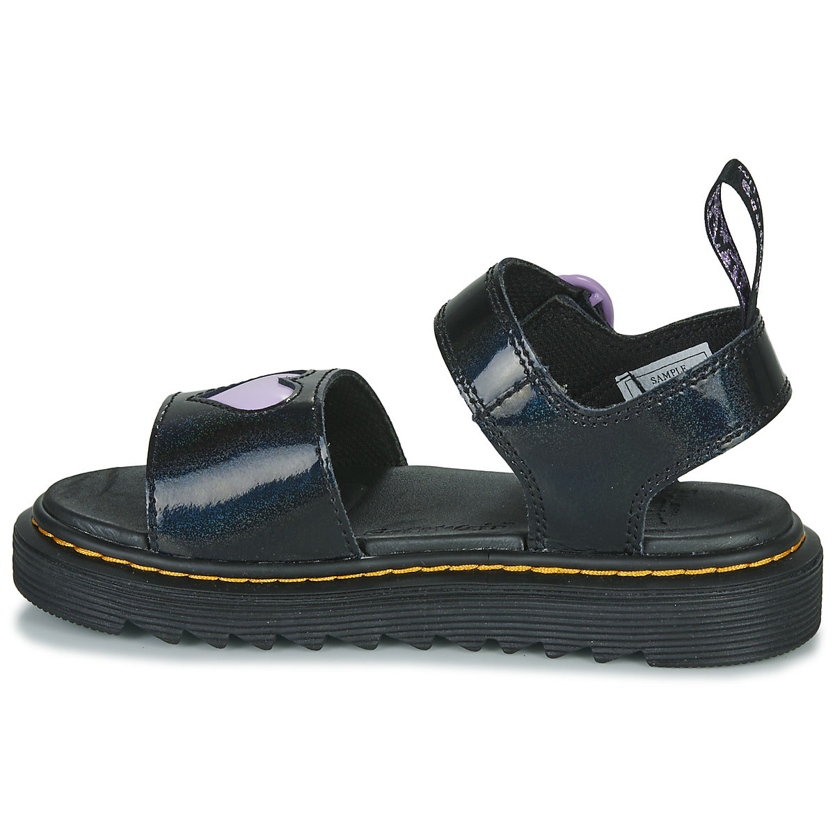 Sandali bambini ragazza Dr. Martens MARLOWE HEARTS J Nero