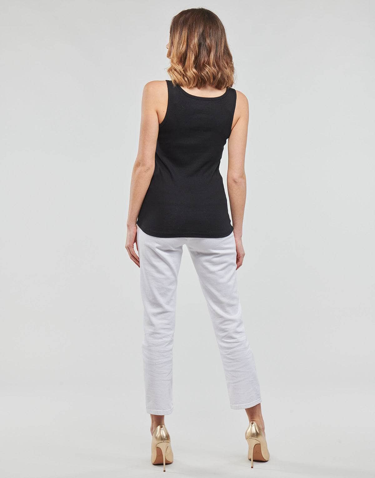 Top Donna Guess LOGO TANK TOP Nero