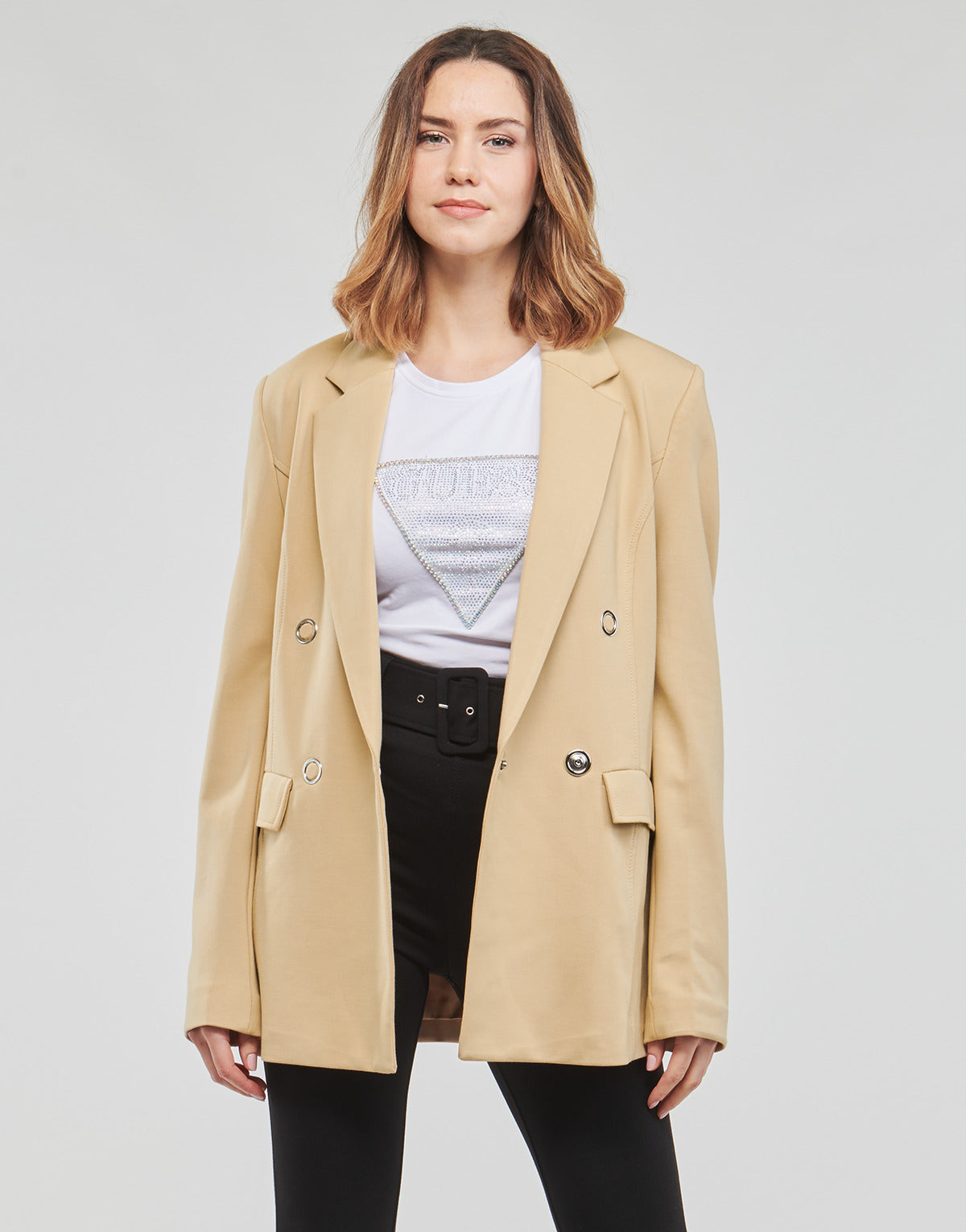 Giacca Donna Guess DAFNE BLAZER Beige