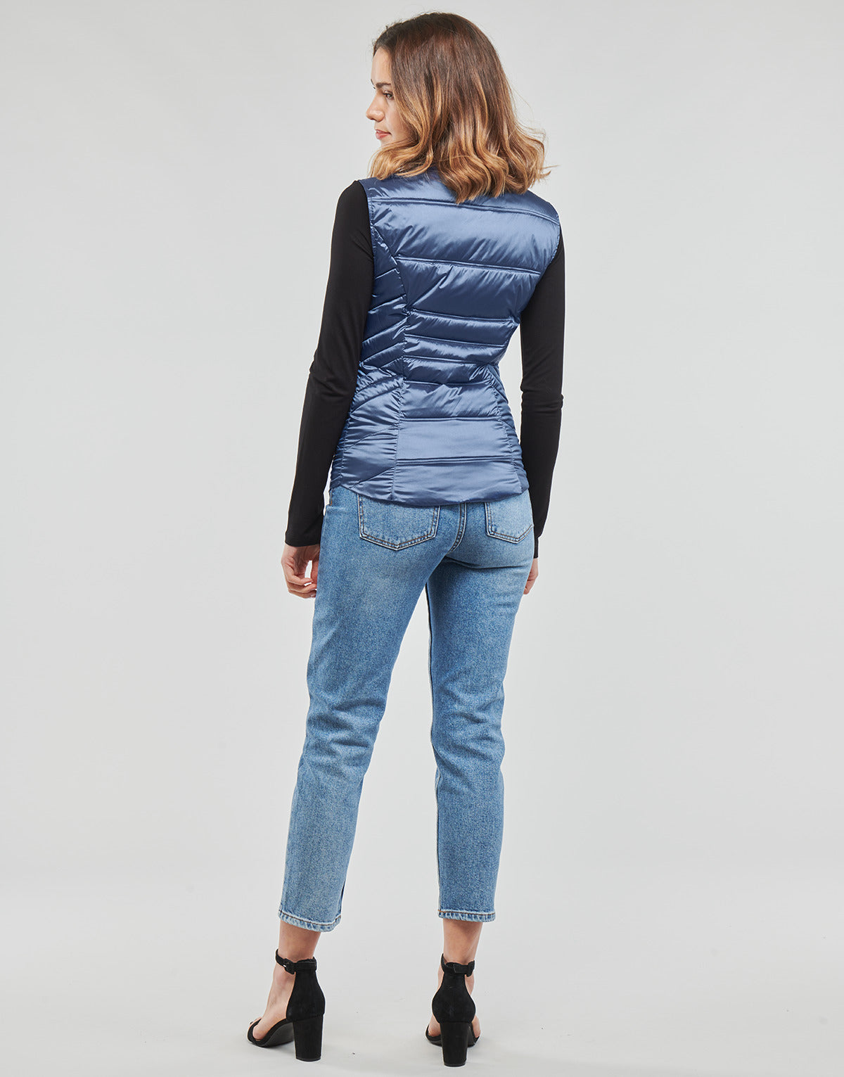 Piumino Donna Guess GINGER VEST Blu