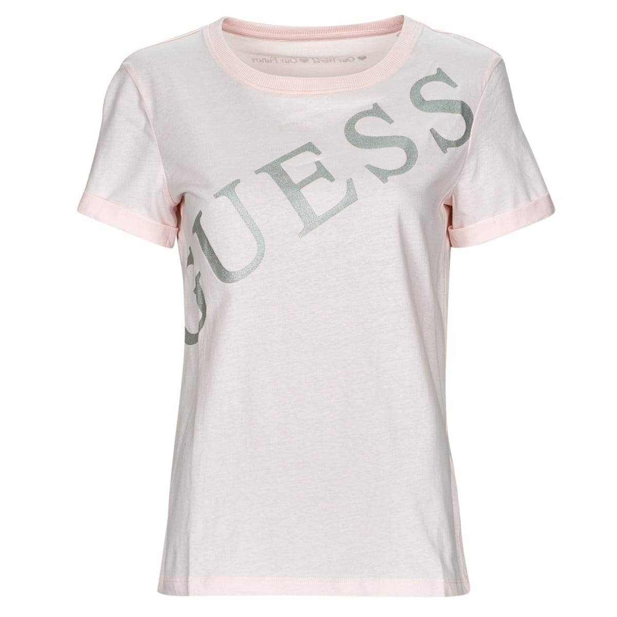 T-shirt Donna Guess SS CN BENITA TEE Rosa
