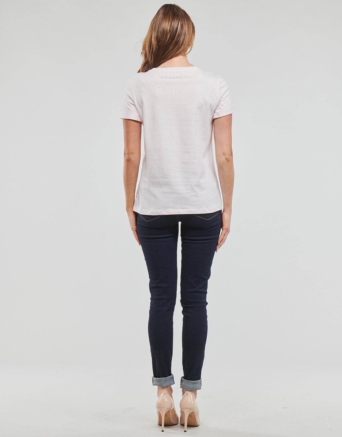 T-shirt Donna Guess SS CN BENITA TEE Rosa