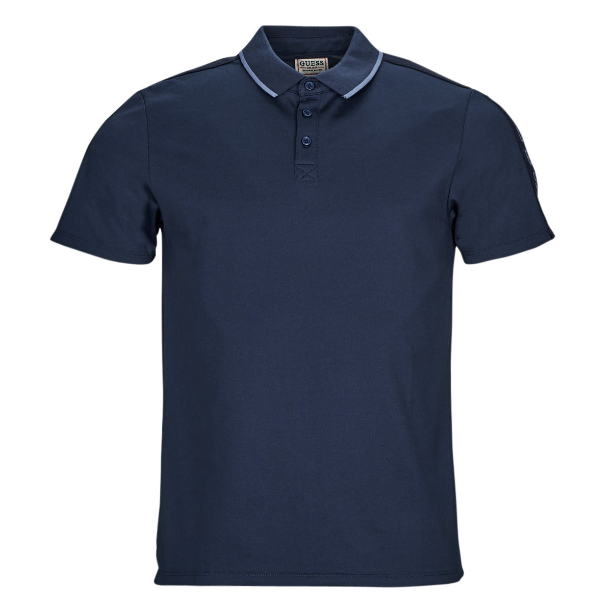 Polo Uomo Guess ES SS PAUL PIQUE TAPE POLO Marine