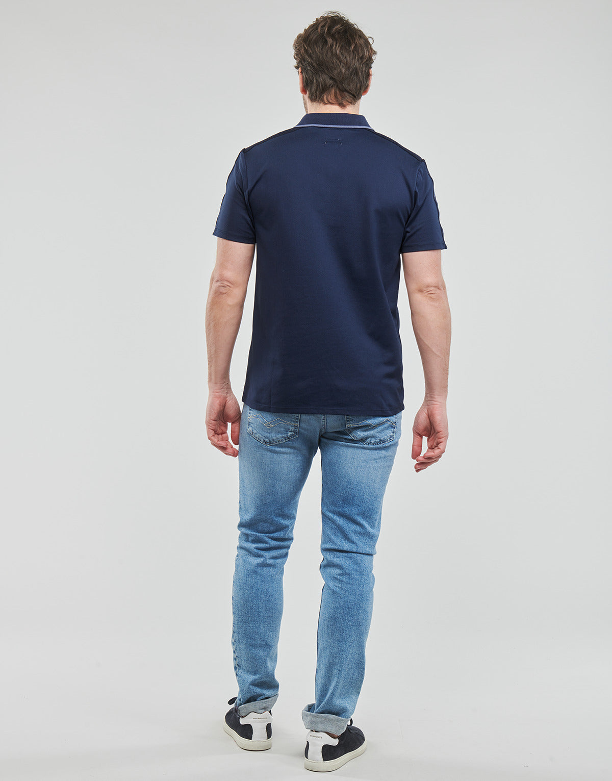 Polo Uomo Guess ES SS PAUL PIQUE TAPE POLO Marine