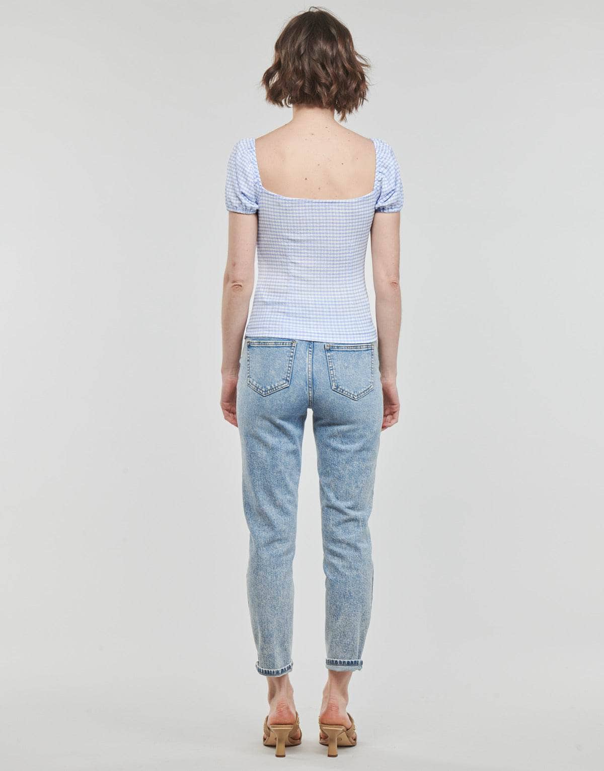 Camicetta Donna Guess SS LAZIZE KNOT TOP Bianco