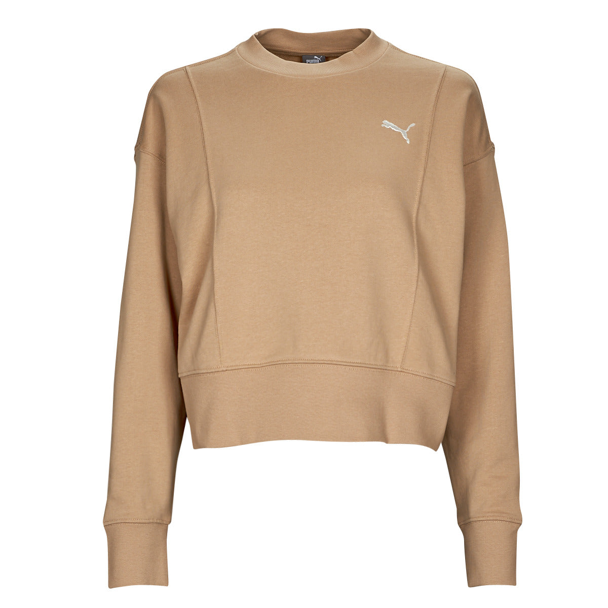 Felpa Donna Puma  HER CREW  Beige