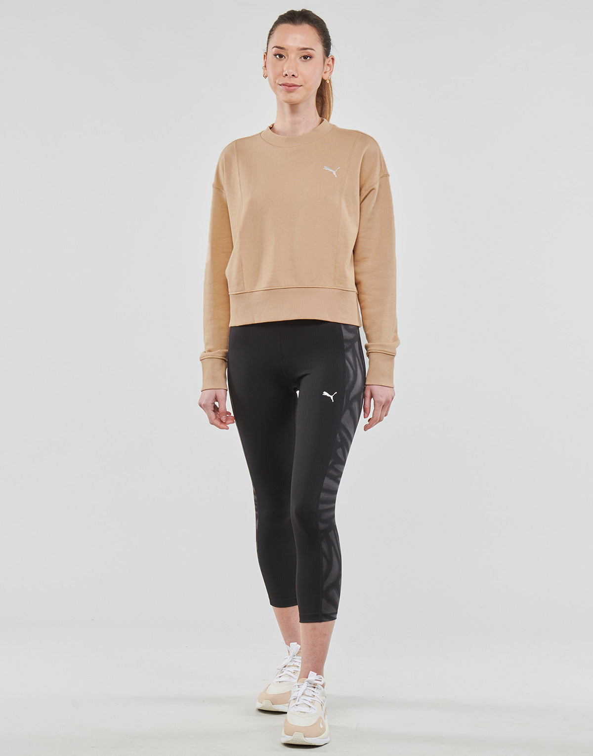 Collant Donna Puma FAVORITES AOP HIGH WAIST 3/4 Nero