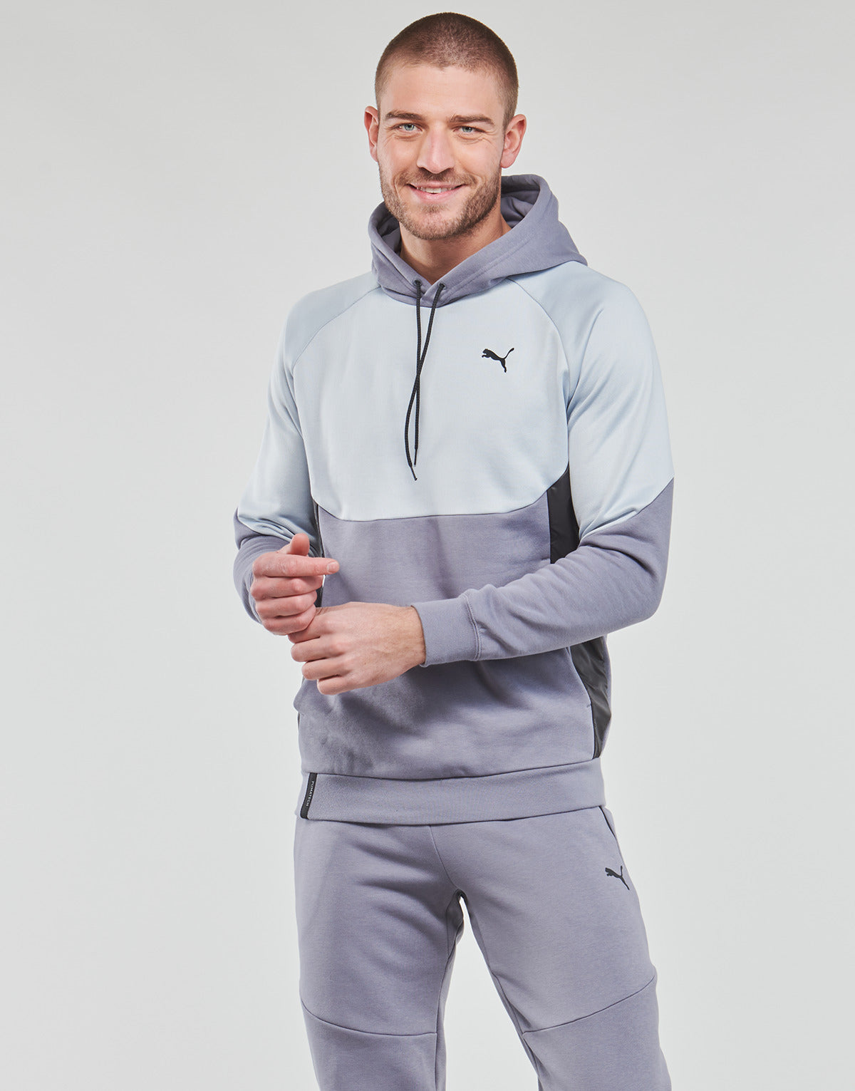 Felpa Uomo Puma INLINE Grigio