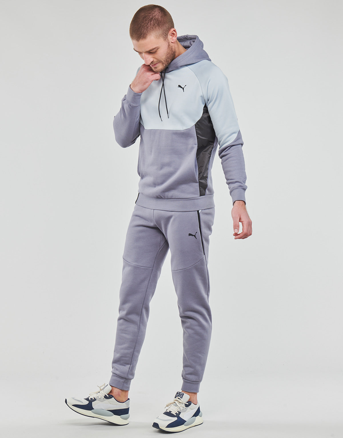 Felpa Uomo Puma INLINE Grigio