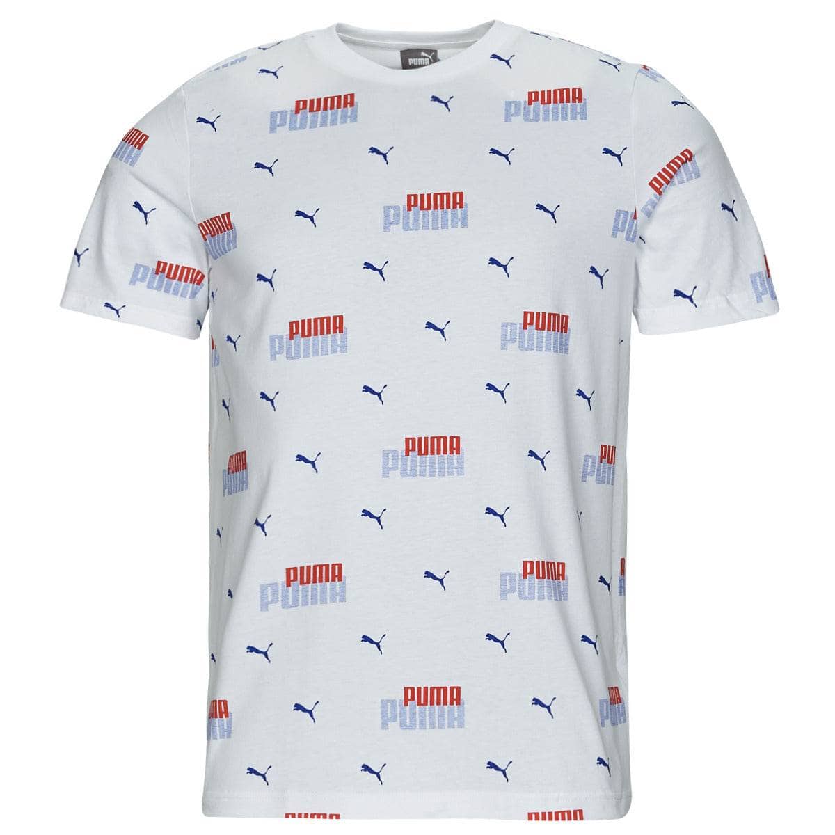 T-shirt Uomo Puma ESS + LOGO POWER AOP Bianco