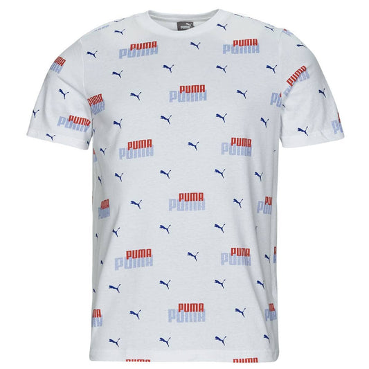 T-shirt Uomo Puma ESS + LOGO POWER AOP Bianco