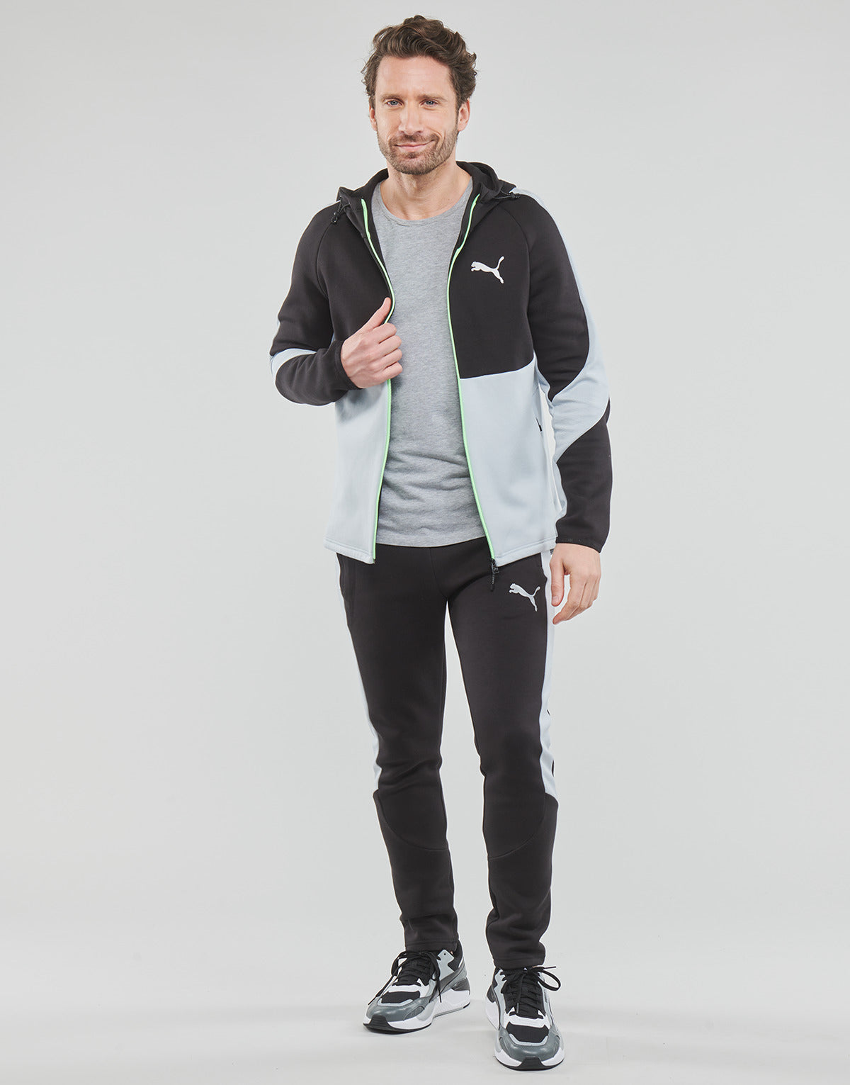 Pantaloni Sportivi Uomo Puma EVOSTRIPE PANTS Nero