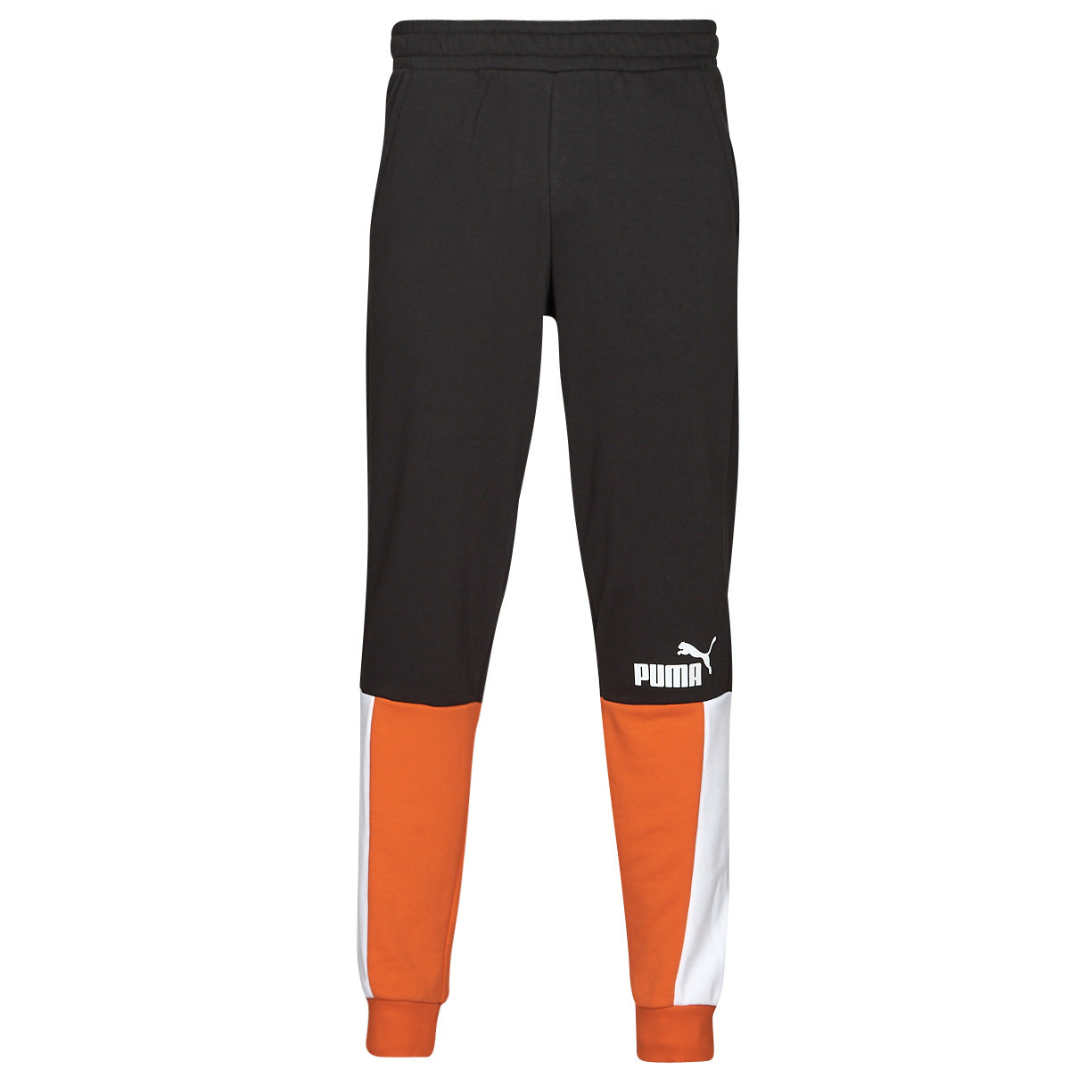 Pantaloni Sportivi Uomo Puma ESS + BlOCK SWEATPANT TR Nero