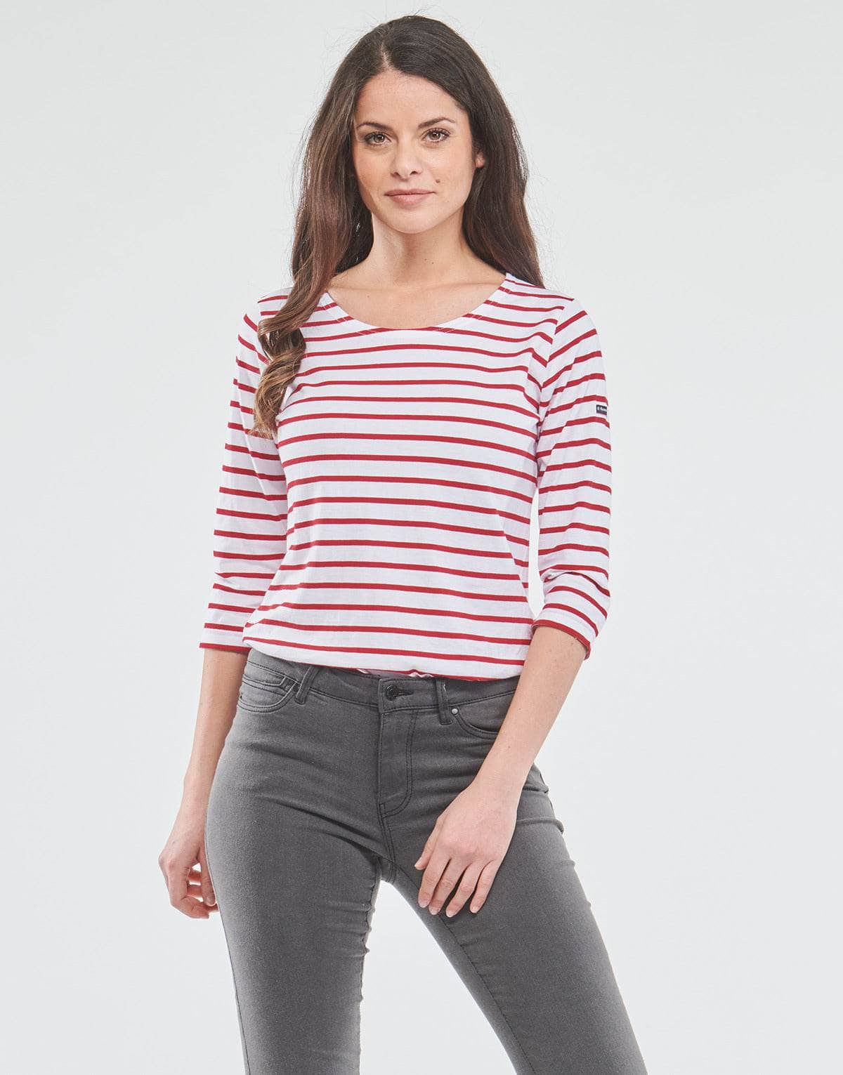 T-shirts a maniche lunghe Donna Armor Lux MARINIERE JERSEY ML Multicolore