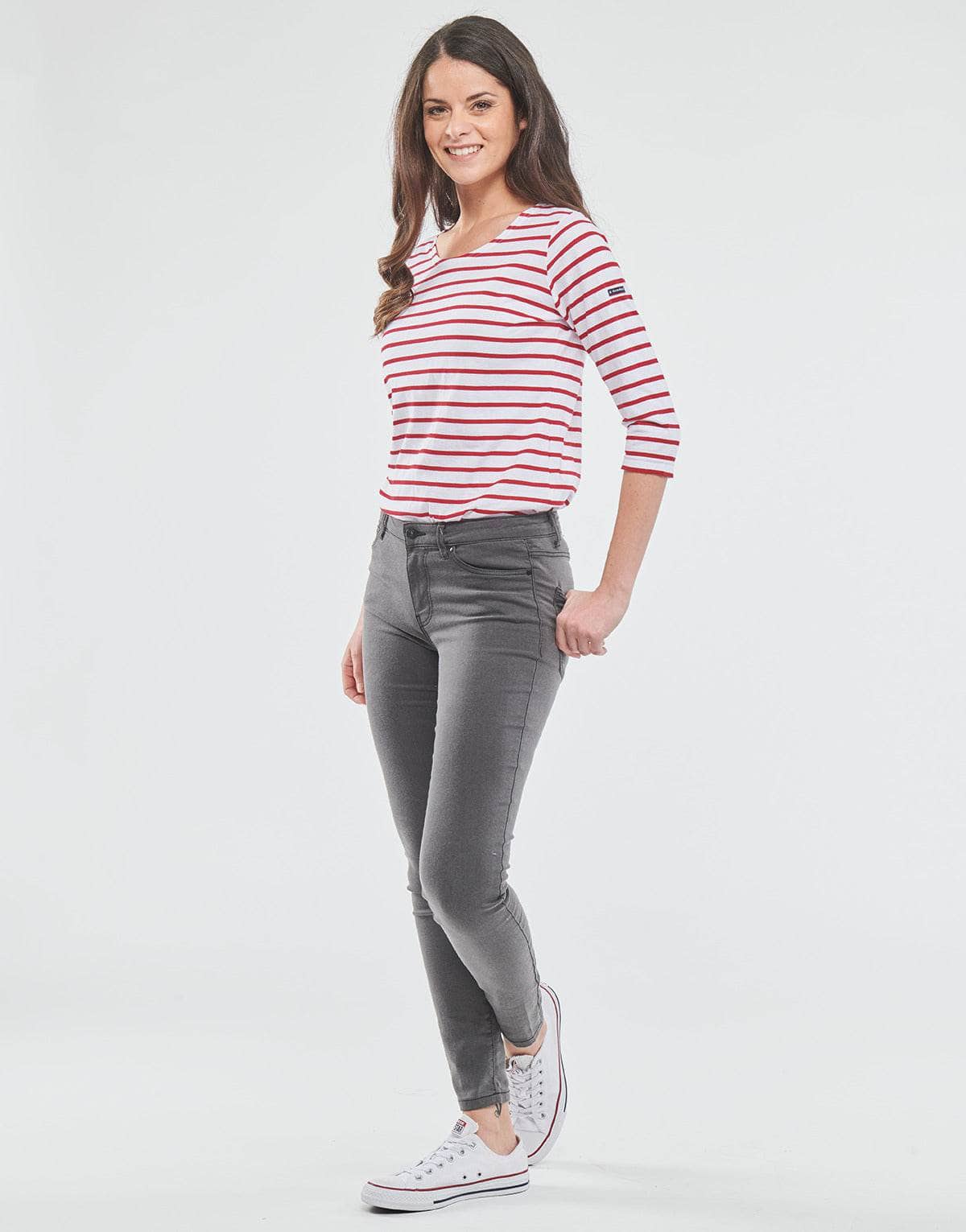 T-shirts a maniche lunghe Donna Armor Lux MARINIERE JERSEY ML Multicolore