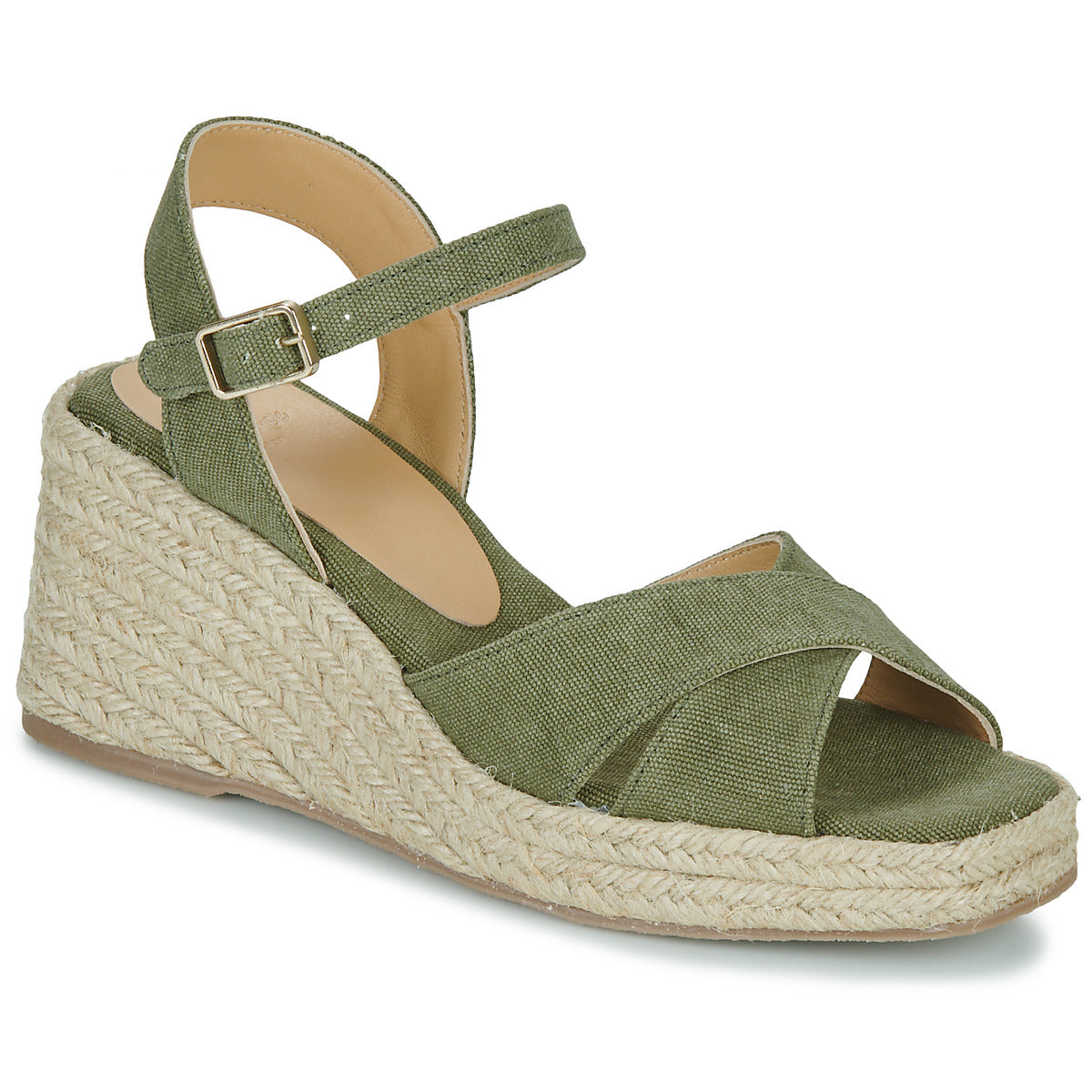 Scarpe Espadrillas Donna Castaner THEA Kaki
