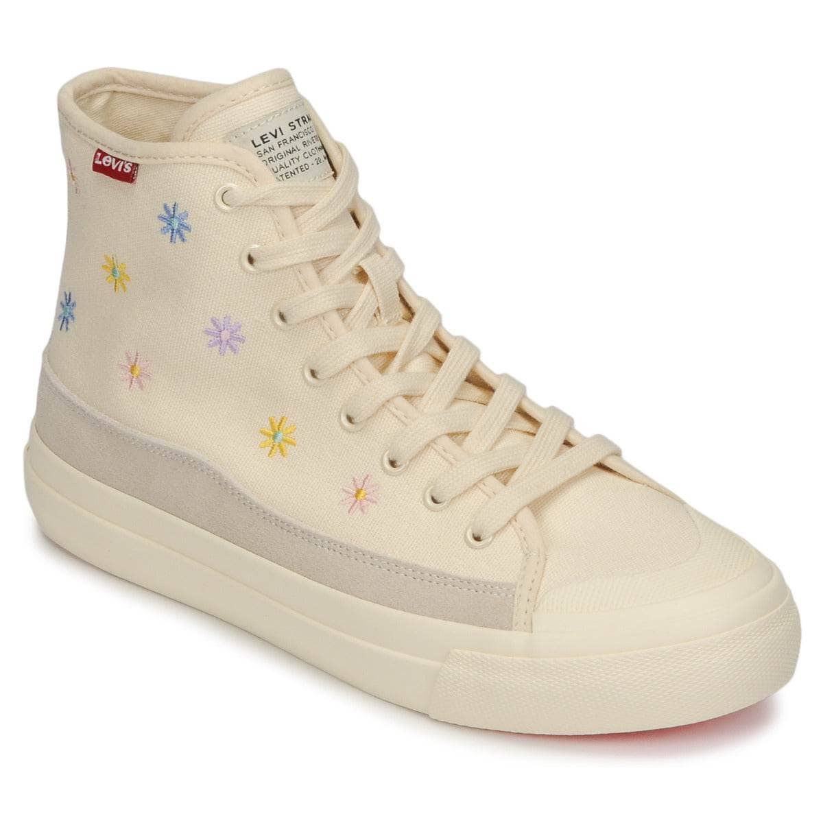 Sneakers alte Donna Levis SQUARE HIGH S Beige