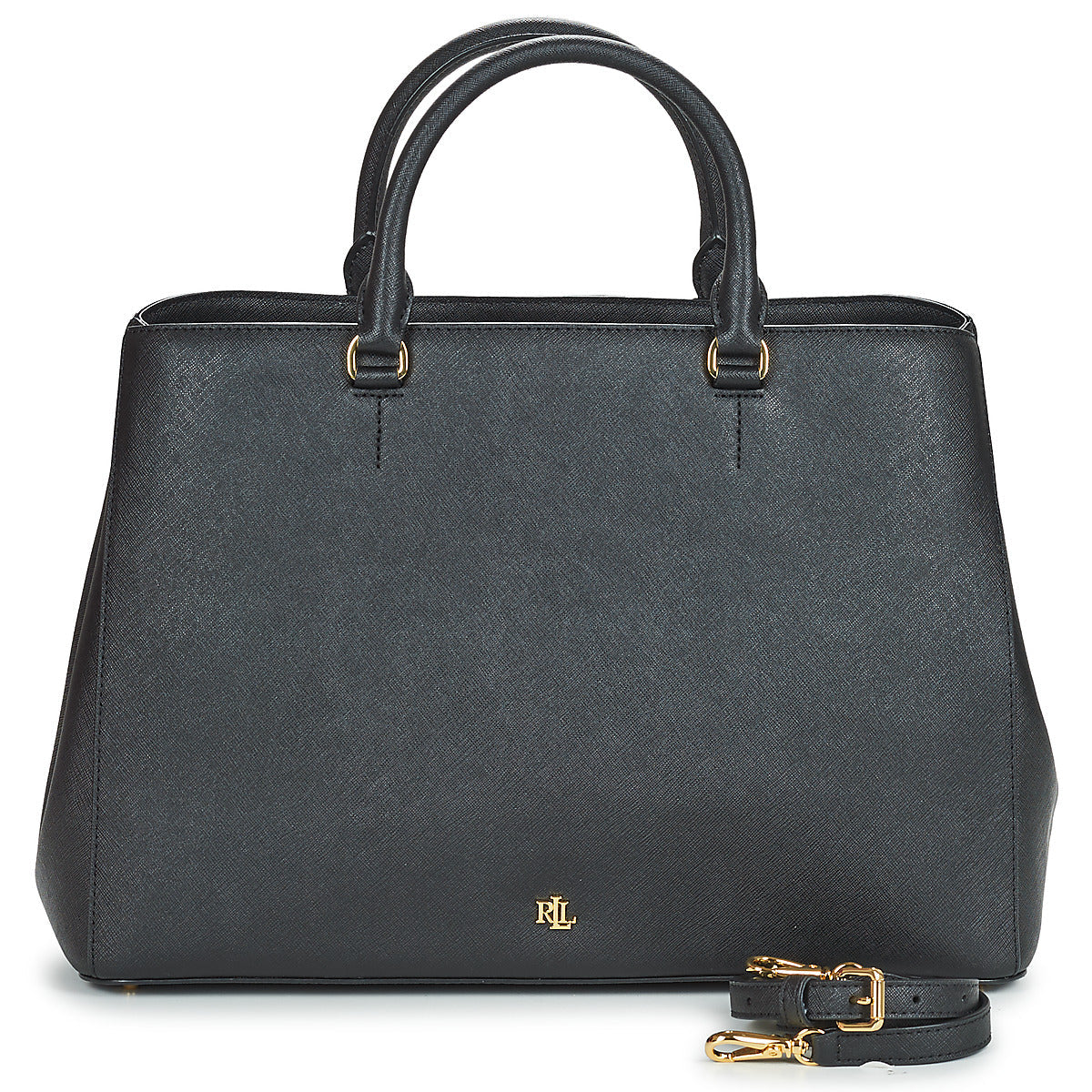 Borsette Donna Lauren Ralph Lauren HANNA 37-SATCHEL-LARGE Nero