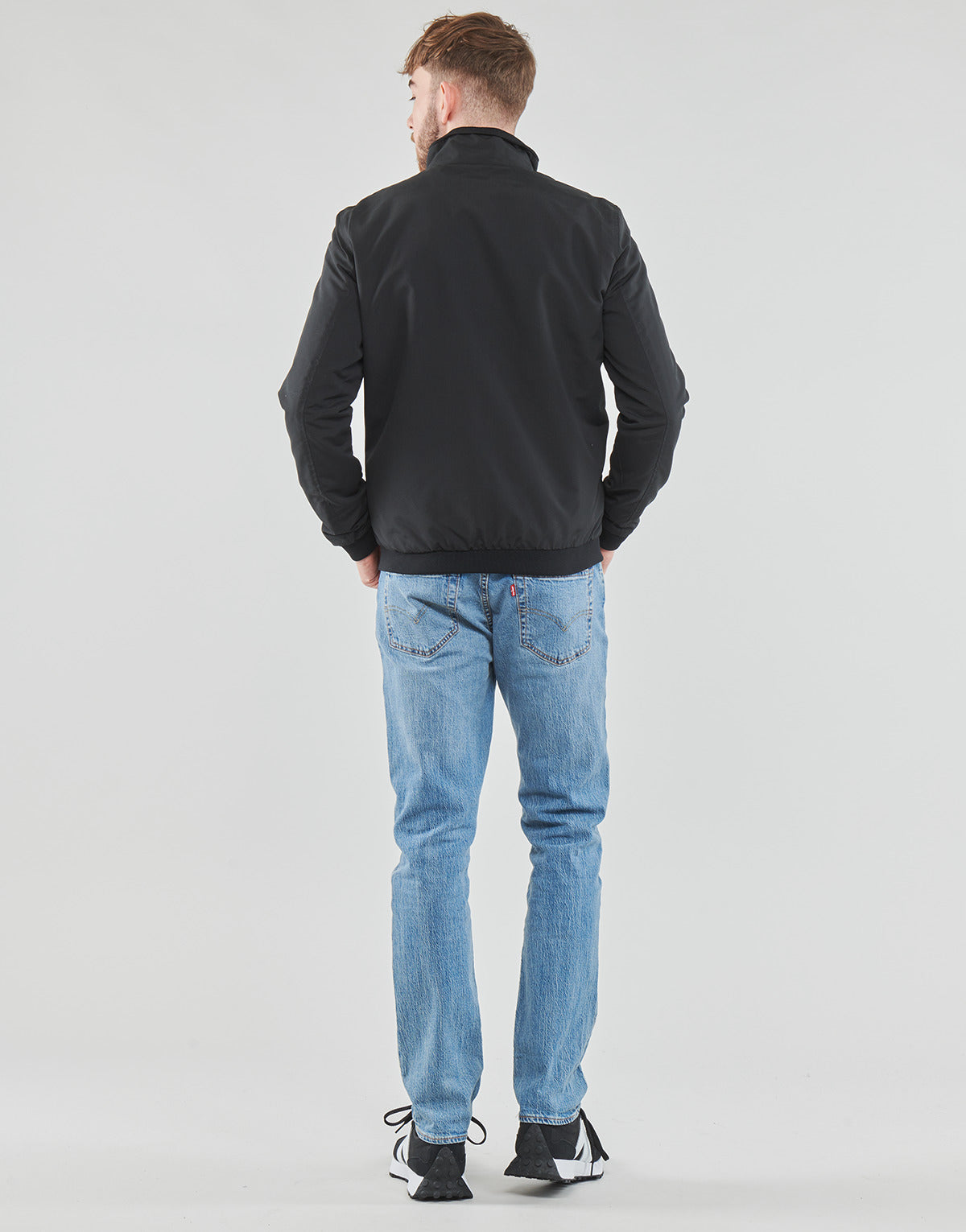 Giubbotto Uomo Jack & Jones JJERUSH HARRINGTON BOMBER Nero