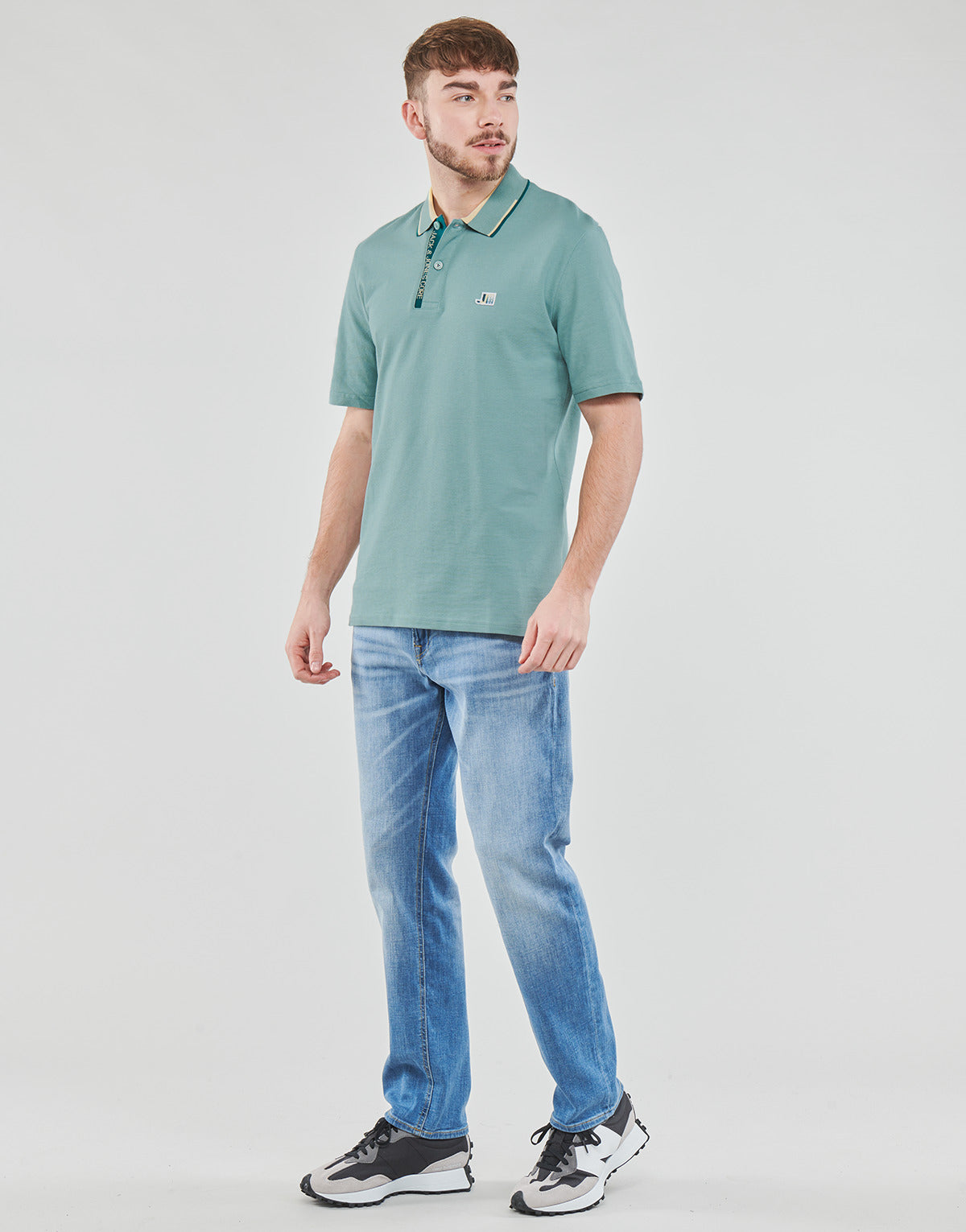Polo Uomo Jack & Jones JCOLOGAN POLO SS Verde