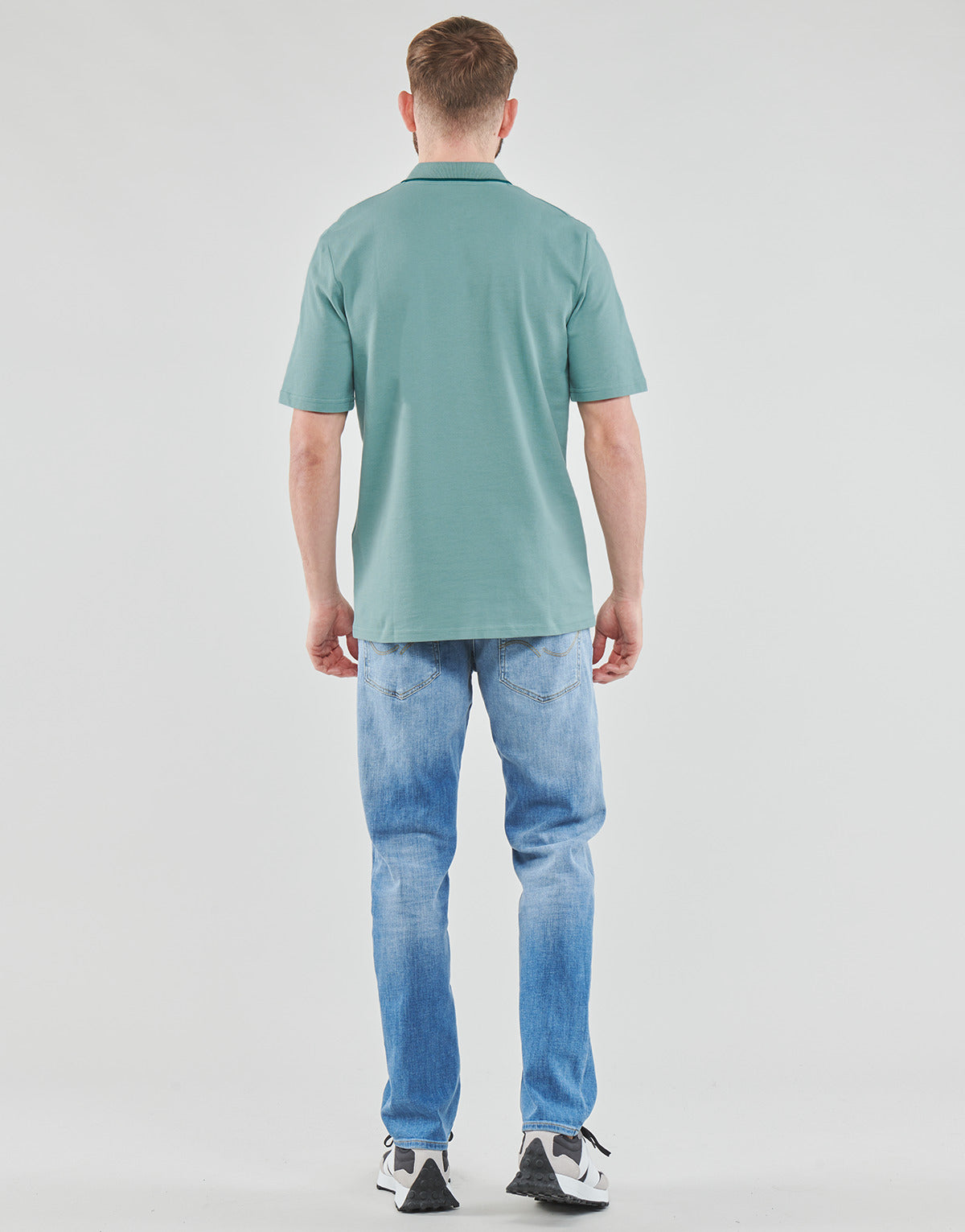 Polo Uomo Jack & Jones JCOLOGAN POLO SS Verde