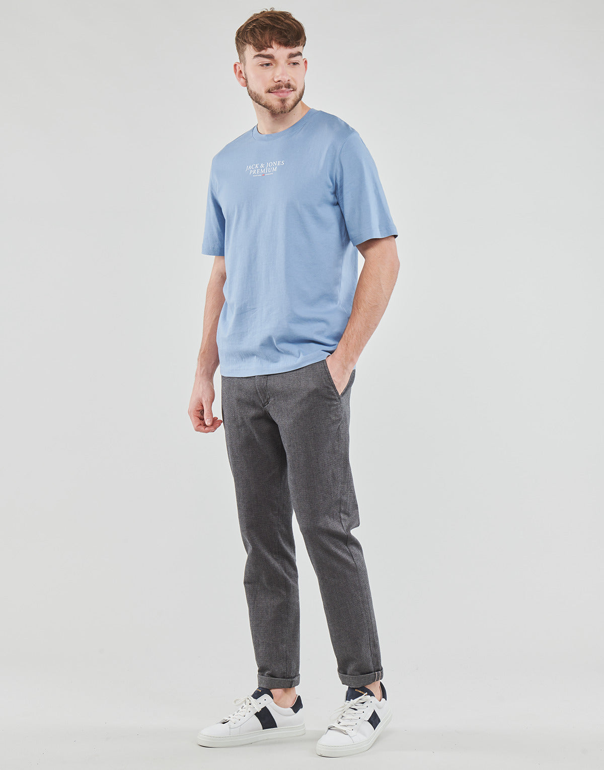 Pantalone Chino Uomo Jack & Jones  JPSTMARCO JJFURY  Grigio